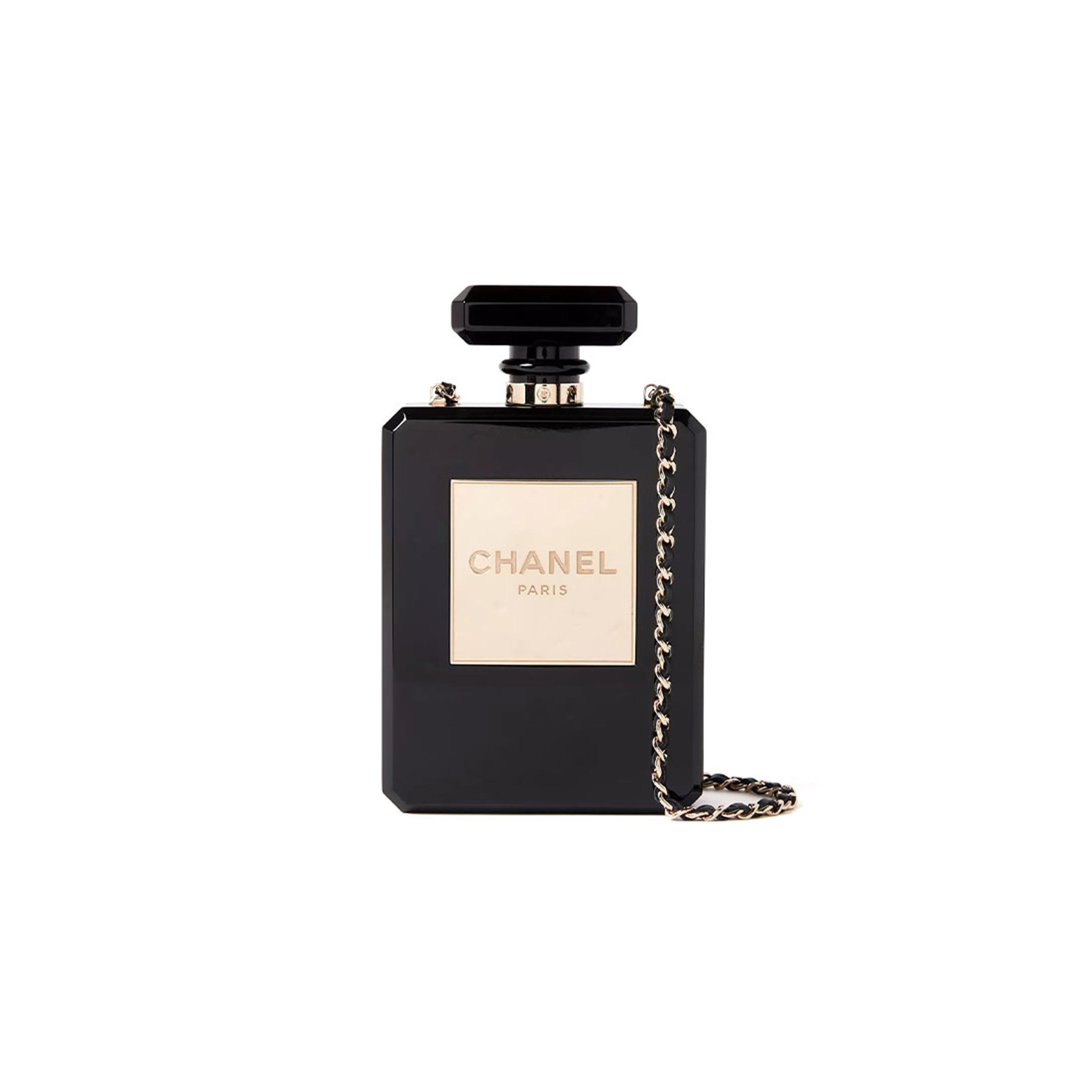 CHANEL MASTER CLUTCH NO.5 PERFUME BAG IN PLEXI (20*12*4cm)